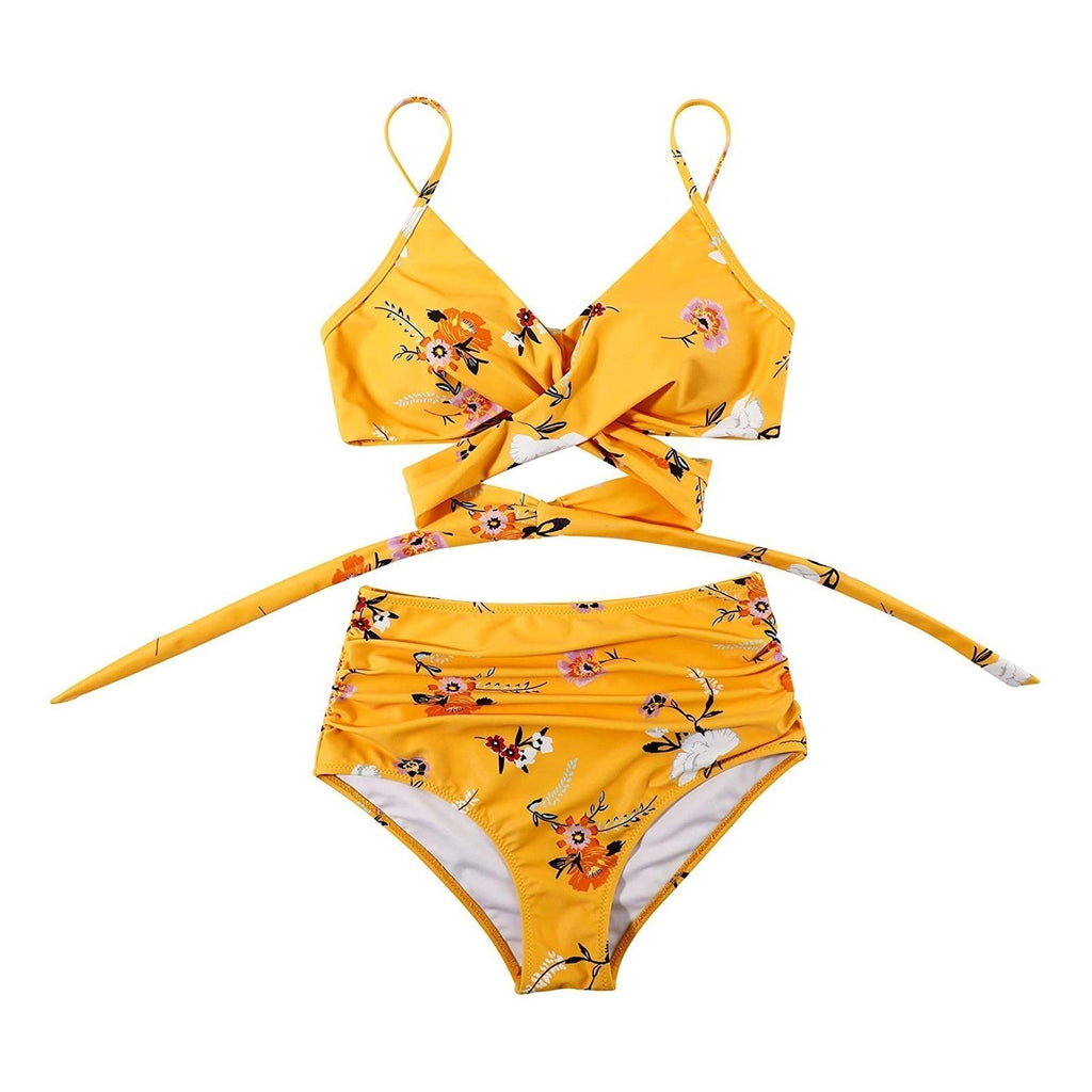 WW | Wickel Bikini Satz Mit Hoher Taille