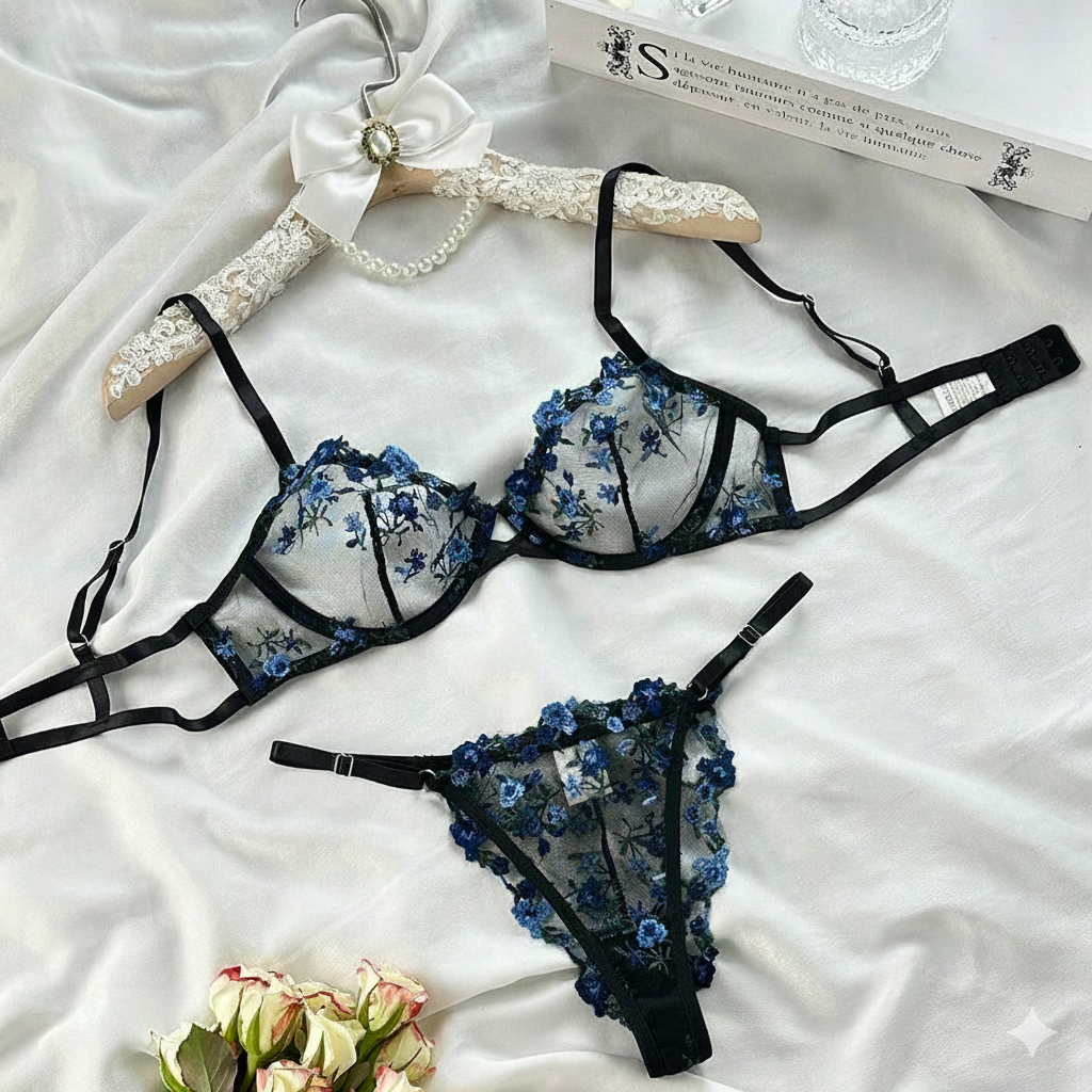 WW-Unterwäsche Zweiteiler mit Kontrastfarben