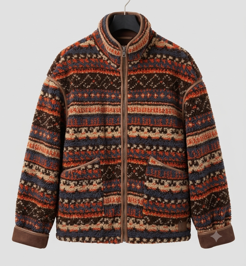 W&W Mode | Boho-Winterjacke mit Ethno-Muster