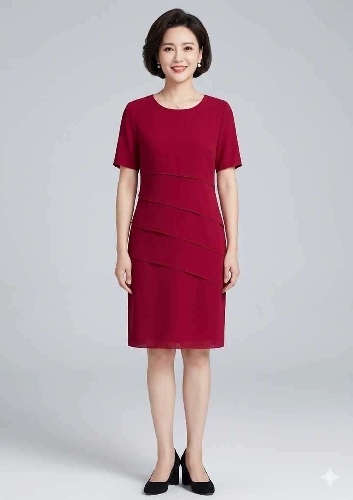 W&W Mode | Elegantes Figurbetontes Damen Kleid