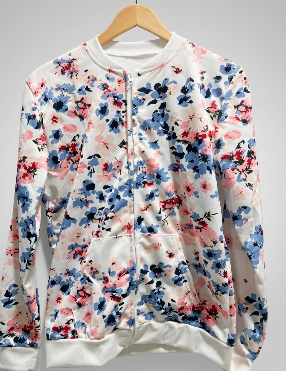 W&W Mode | Bomberjacke Mit Blumenmuster
