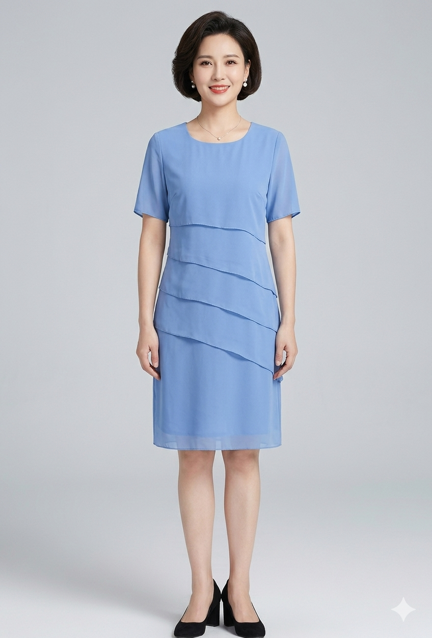 W&W Mode | Elegantes Figurbetontes Damen Kleid