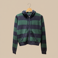 WW | Strickjacke mit Kapuze und Reißverschluss