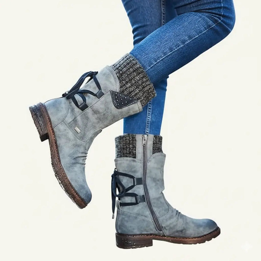 WW | Niedrigabsatz-Winterstiefel für Frauen – Bequemes & Warmes Design