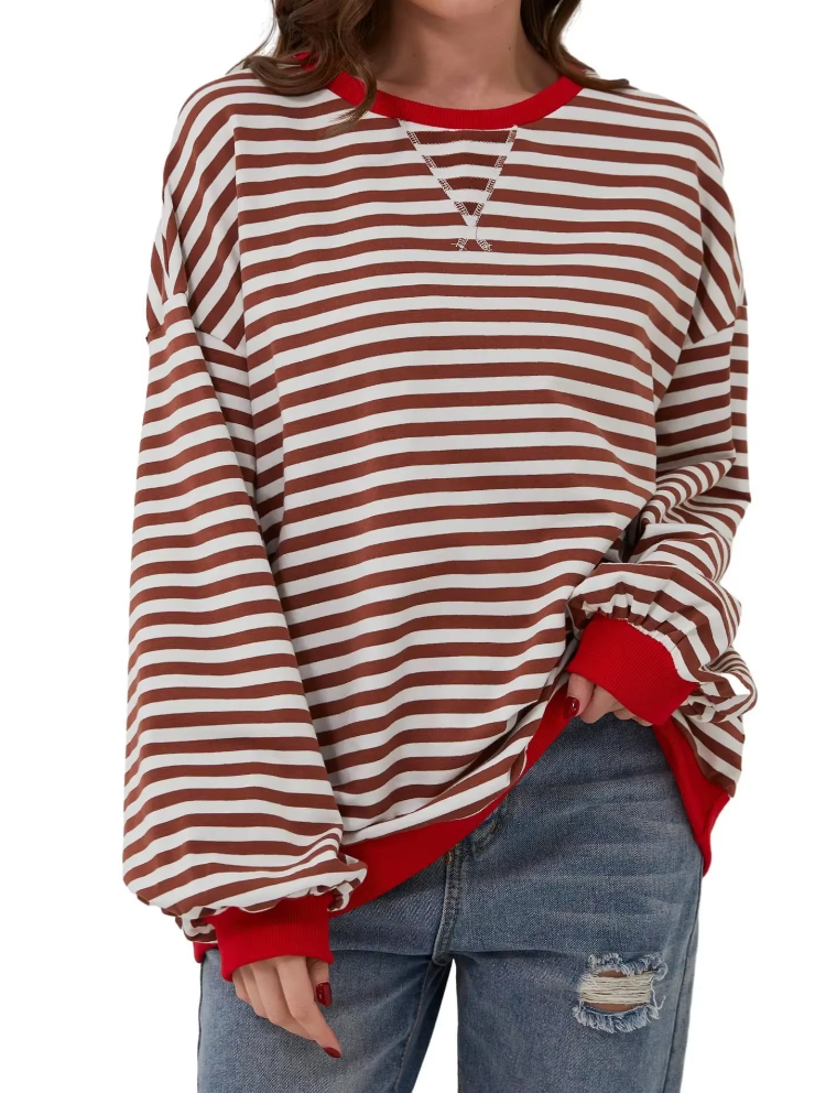 WW | Shirt Lange Ärmel Pullover Große Sweatshirt Damenbekleidung