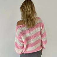 WW | Pullover Oversize Grob gestrickt Strickpullover Damen Strickwaren
