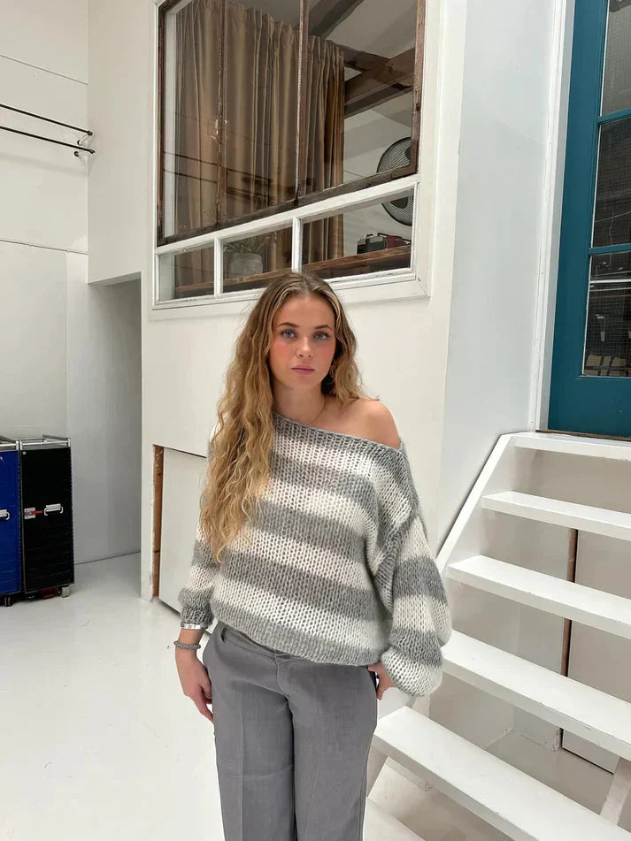 W&W Mode | Pullover Oversize Grob gestrickt Strickpullover Damen Strickwaren