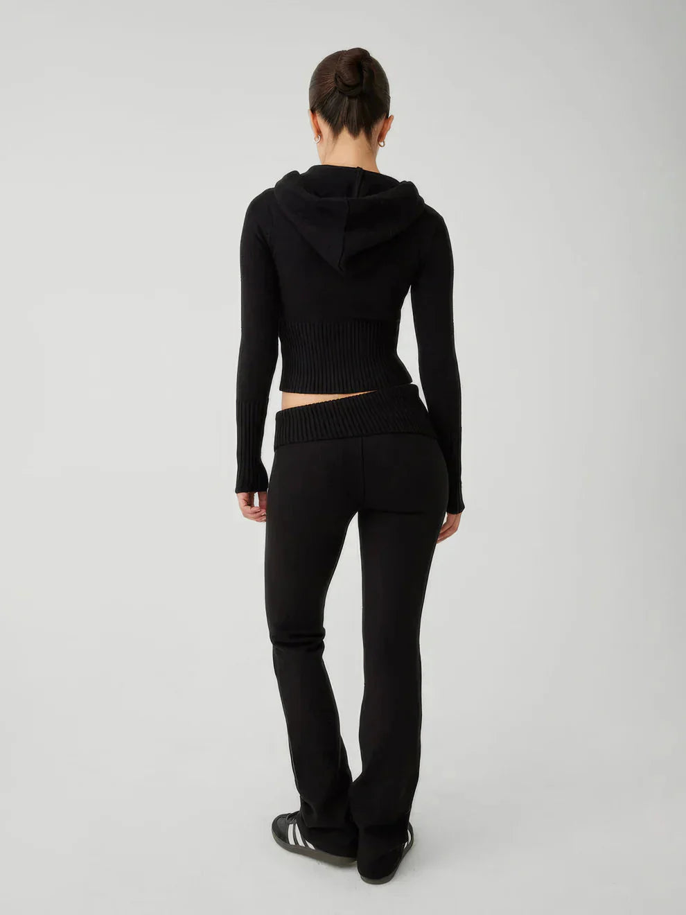 WW | Loungewear Set Damen Zip Zweiteiliges Set aus Strickjacke und Strickhose