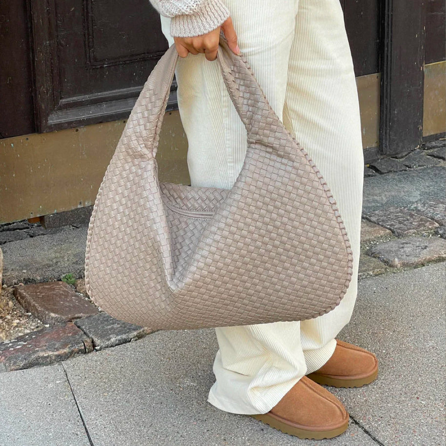 WW | Reißverschluss Große Gewebte Tasche Umhängetasche