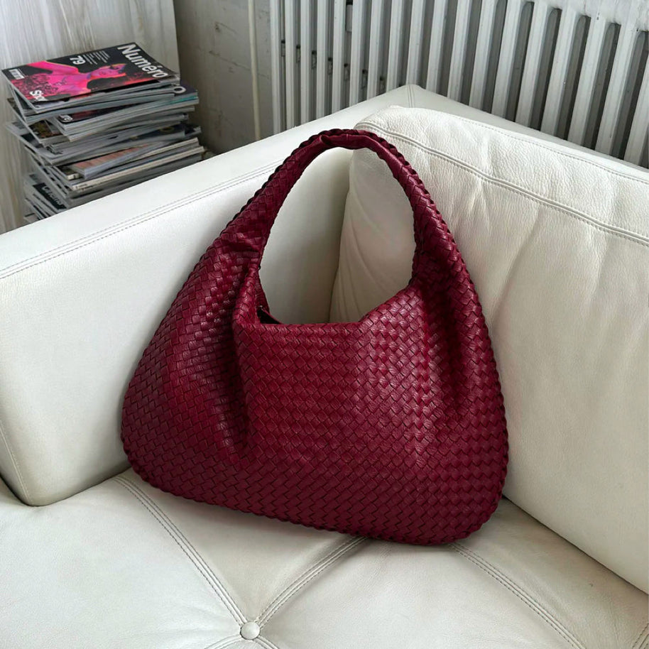 WW | Reißverschluss Große Gewebte Tasche Umhängetasche