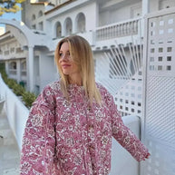 WW - Damen floral gesteppte Jacke für gemütliche Tage