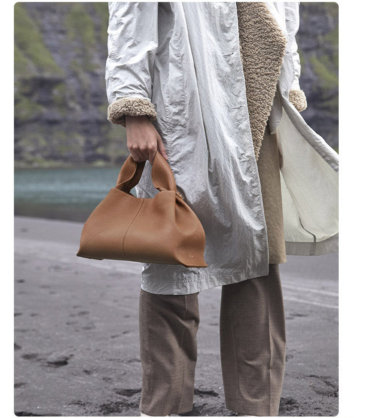 WW | Vintage Tote-Hänger aus Weichem Leder