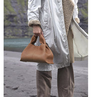 WW | Vintage Tote-Hänger aus Weichem Leder