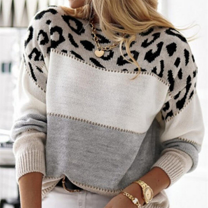 W&W Mode | Damen Sweatshirt mit Leopardenmuster - Stylisch und Bequem