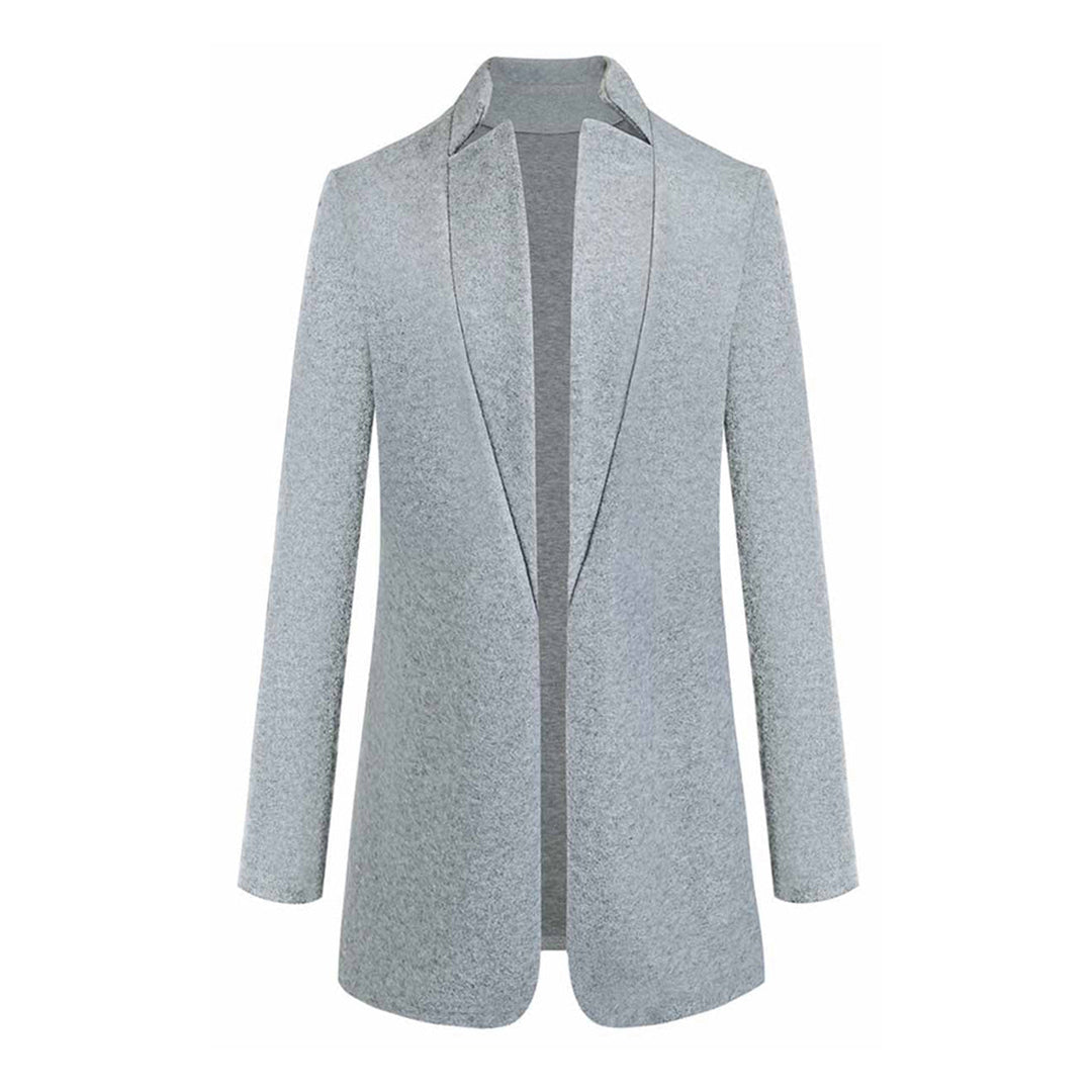 W&W Mode - Damen klassischer kragenloser Mantel