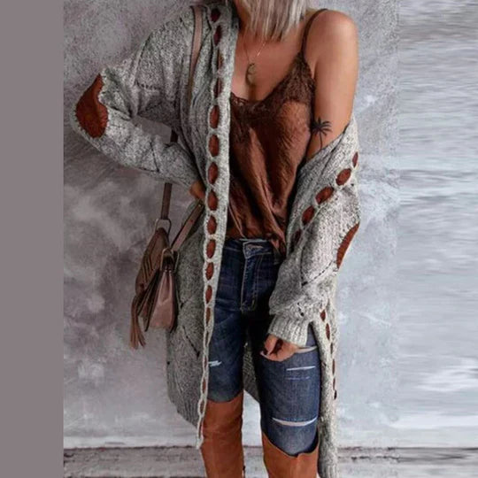 WW | Modische Strickjacke mit Kapuze