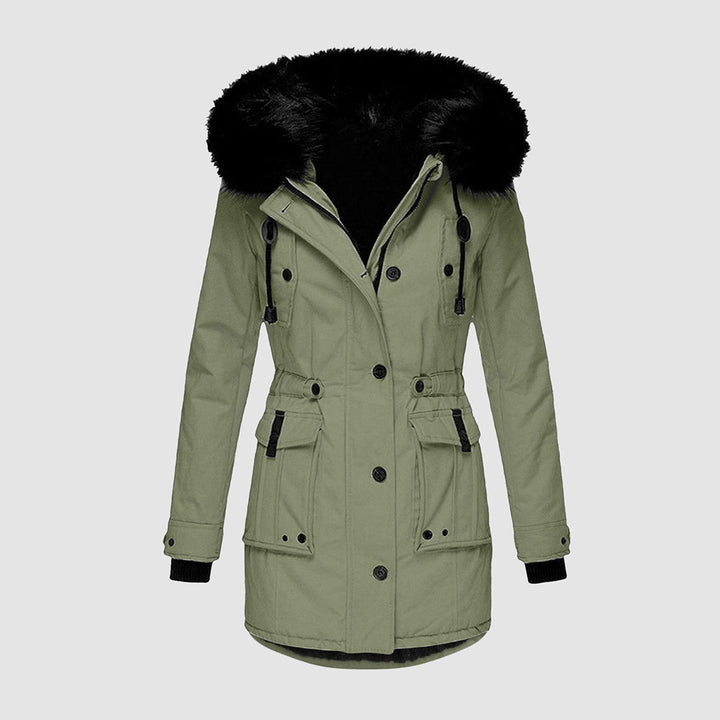 W&W Mode - Wasserdichte Winterjacke mit Kapuze für Damen
