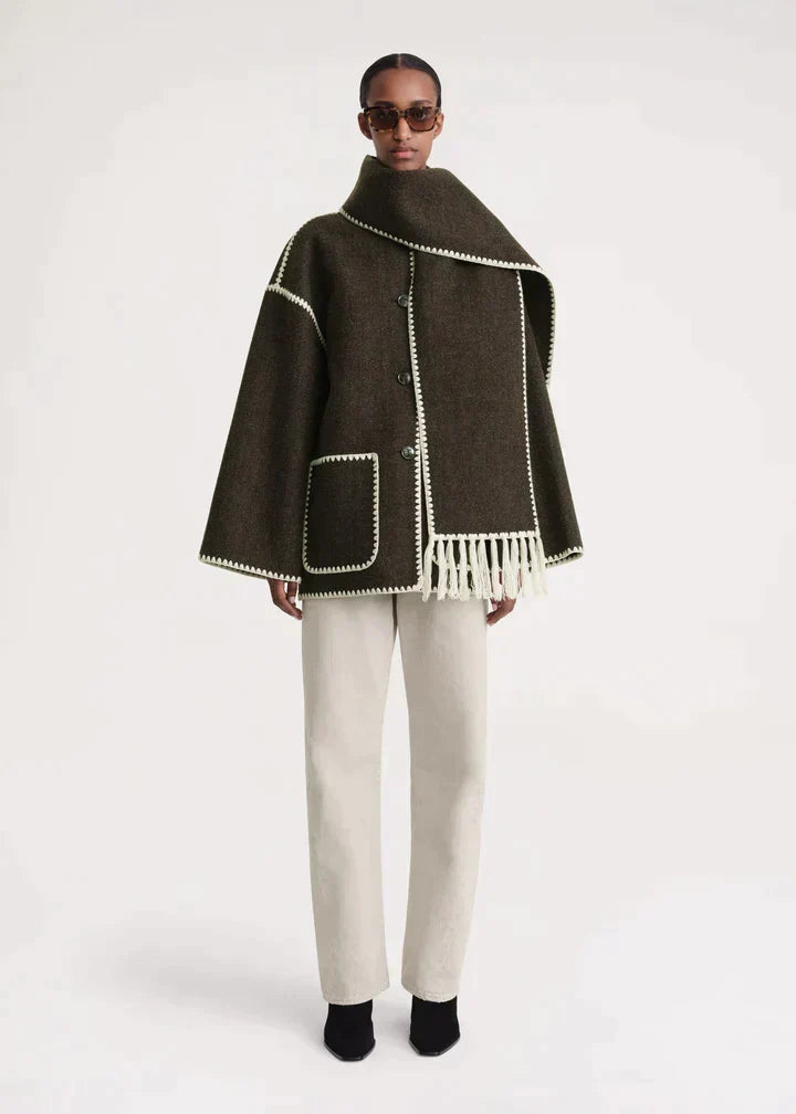 W&W Mode | Luxe Jacke Mit Schal