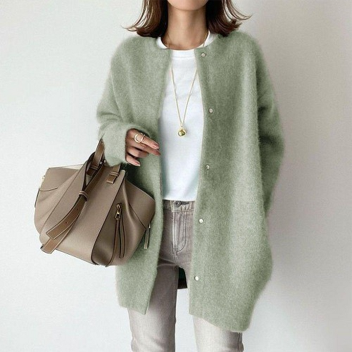 W&W Mode - Bequeme klassische Strickjacke für Frauen