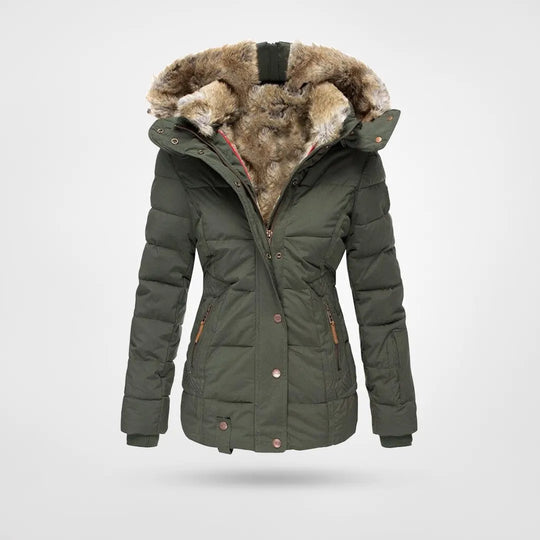 W&W Mode - Modische Winterjacke, Warm Gefüttert mit Kapuze