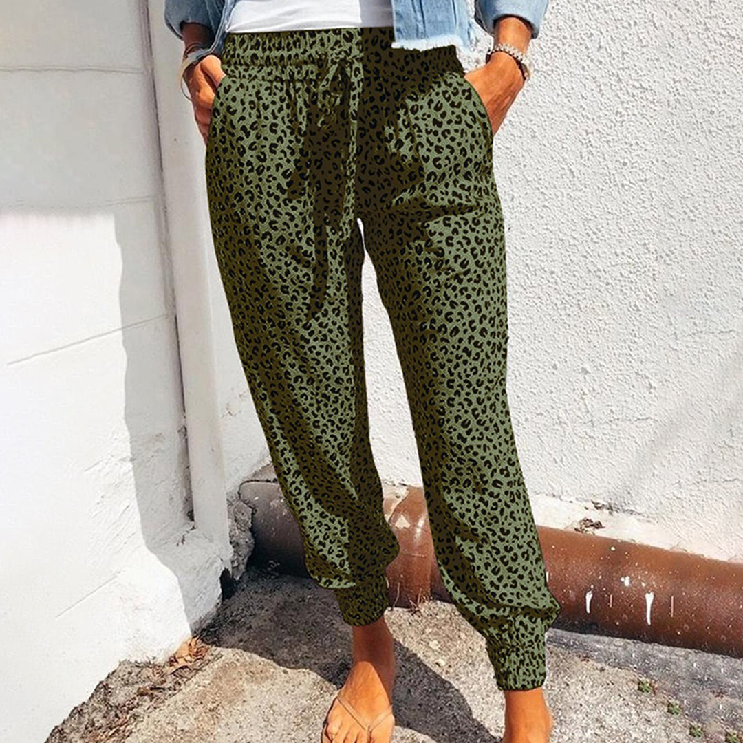 WW | Stilvolle Hosen mit Leopardenmuster für Frauen