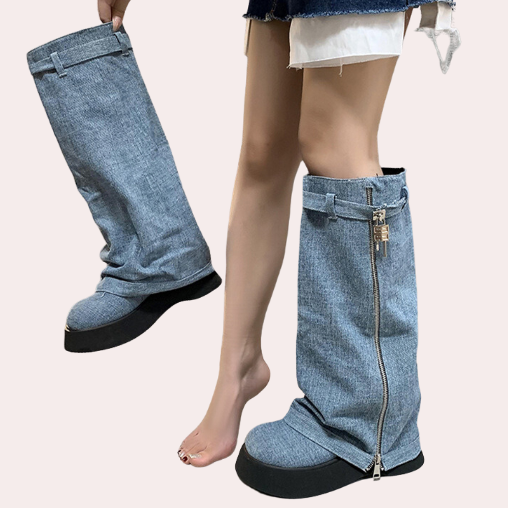 WW | Moderne Jeans Stiefel für Damen Stil und Komfort!