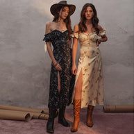 WW - Maxikleid mit puffärmel