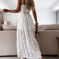 WW | Jumpsuit mit Spitzendruck