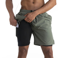 WW | 2 in 1 Laufshorts Mit Sicherer Tasche Leicht & Atmungsaktiv