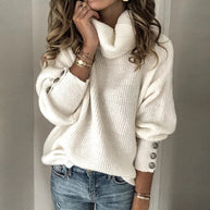 WW | Oversized Warme Damen Rollkragenpullover