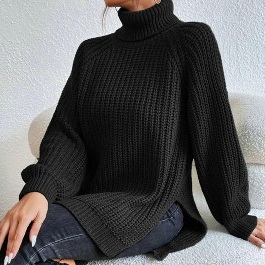 WW | Eleganter Pullover Mit Rollkragen