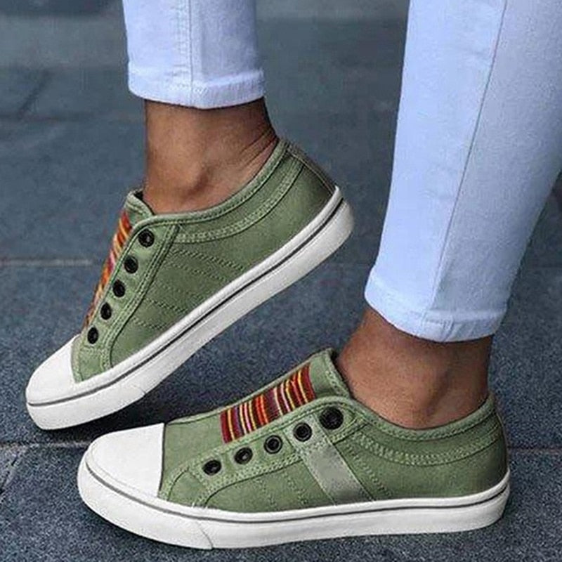W&W Mode | Bequeme Canvas-Schuhe