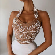 WW - Bodycon Kleid mit Perlen