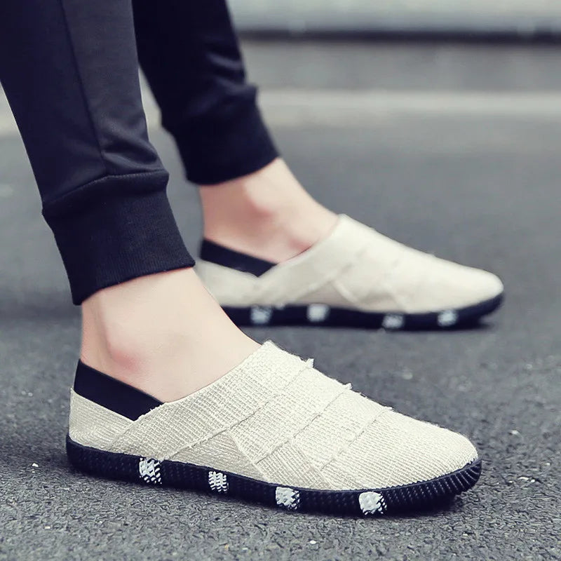 WW | Herren Espadrilles Für Frühling & Sommer Leichte Canvas Schuhe Mit Hanfsohle