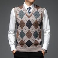WW | Strickweste mit Argyle-Muster