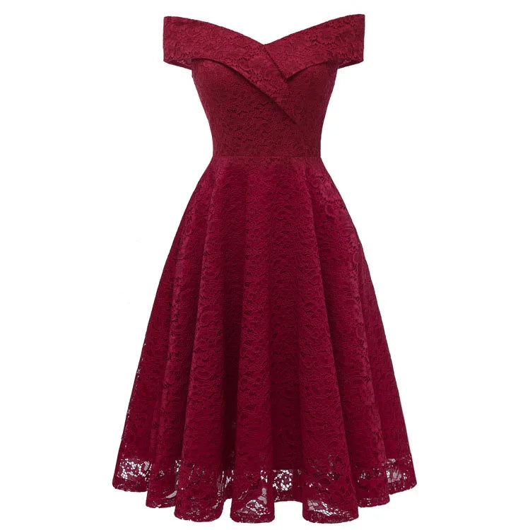 WW | Schulterfreies, Formelles Midikleid Mit Plissee