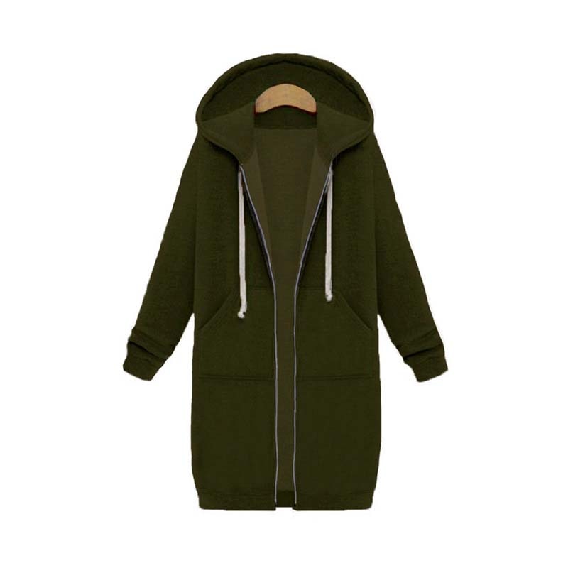 WW | Chic Lange Sweatshirt Jacke