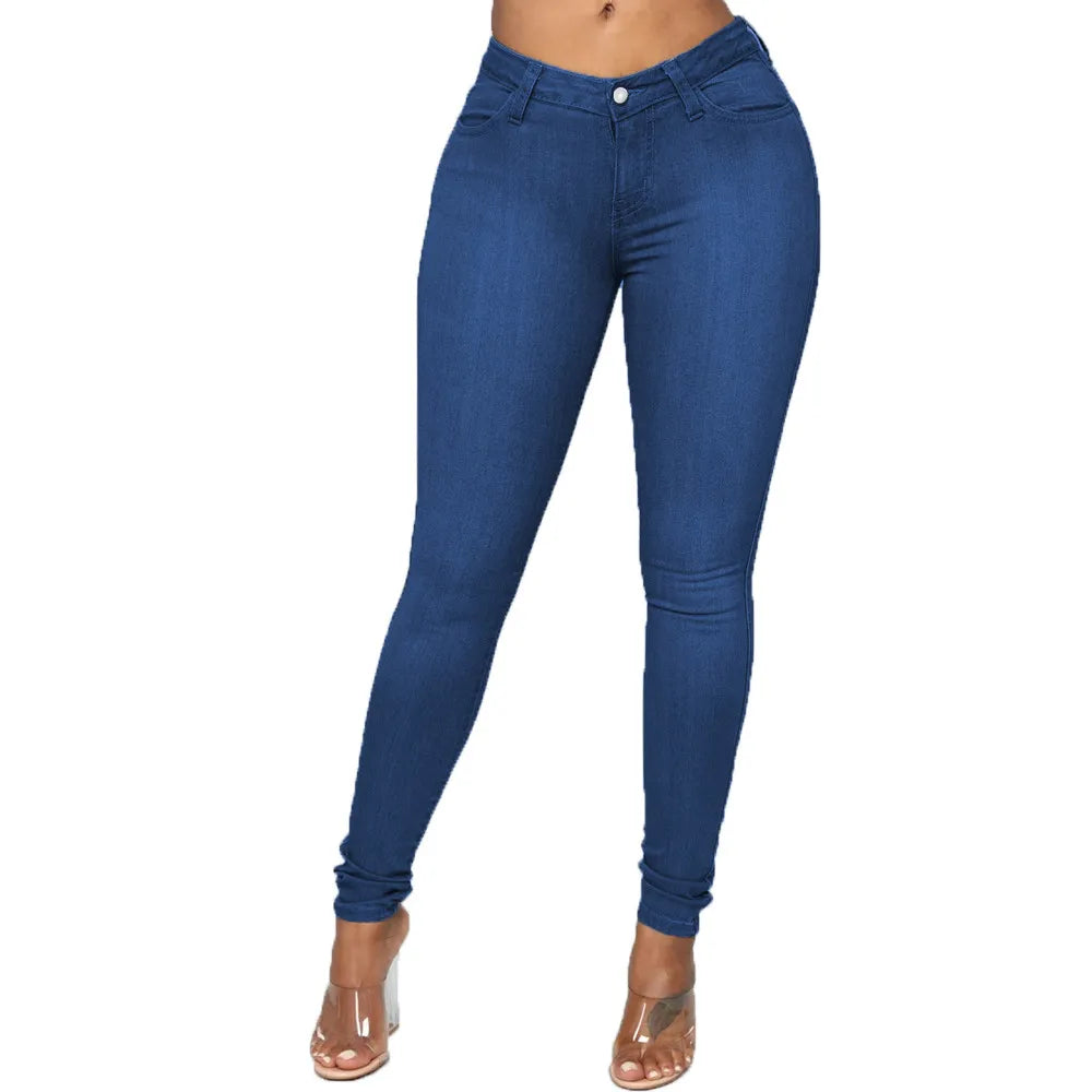 WW | Dehnbare Röhrenjeans in Übergröße