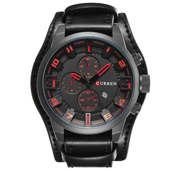 W&W Mode | Luxe Navigator Uhr Lederband