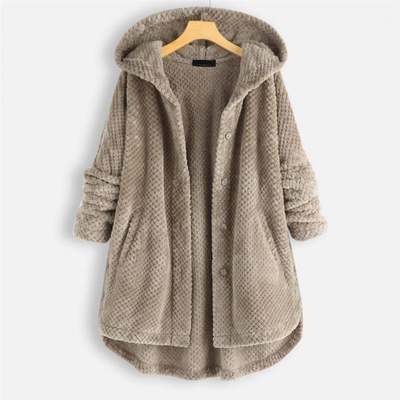 W&W Mode | Stylische, Superweiche Fleece-Kapuzenjacke