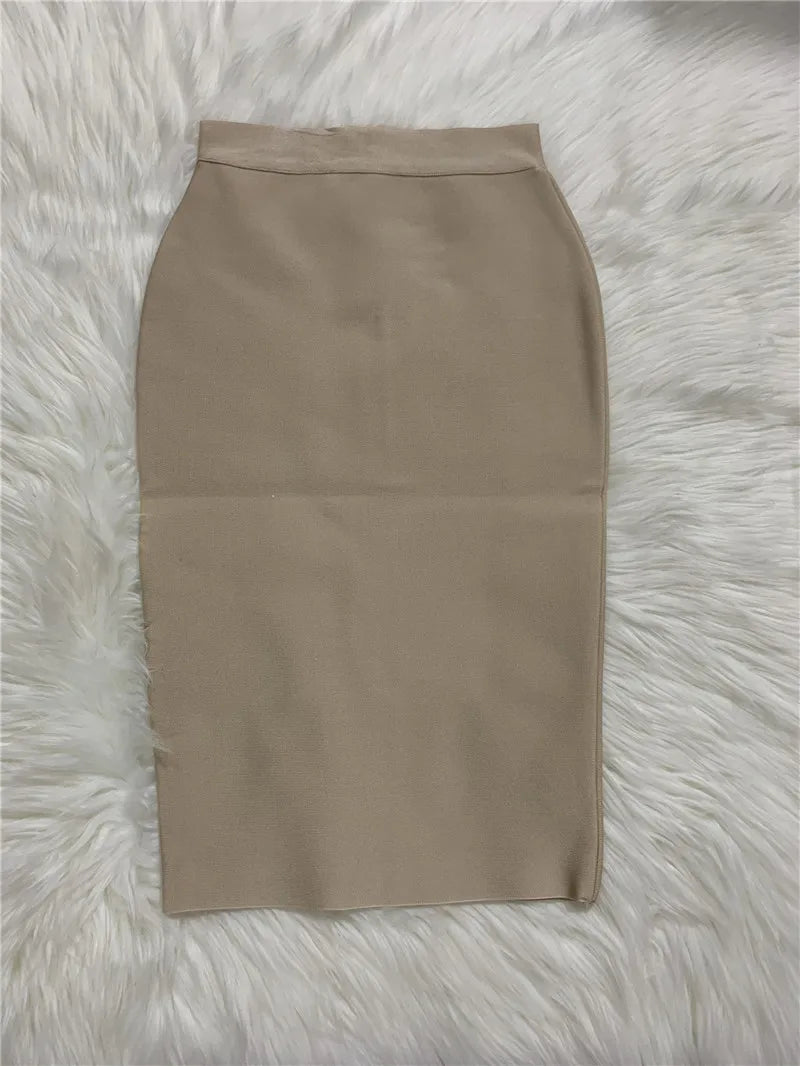 WW | Frauen Neue Rayon Bandage Rock Elegante Bleistiftrock Berühmte Sexy Club Party Kleidung Vintage Vestios