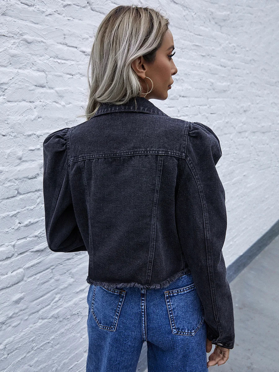 W&W Mode | Damen Denim Kurzjacke - Zeitlose Eleganz