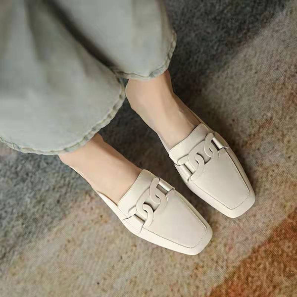 Damen Slipper aus Leder mit orthopädischer Passform