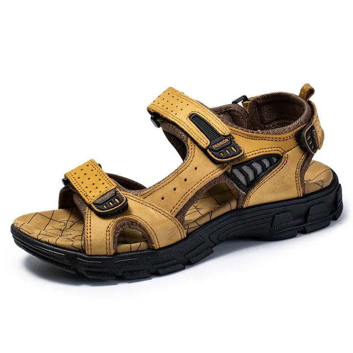 W&W Mode | Doppelte Riemen Ledersandalen Für Herren
