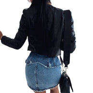 kurze Lederjacke für Damen