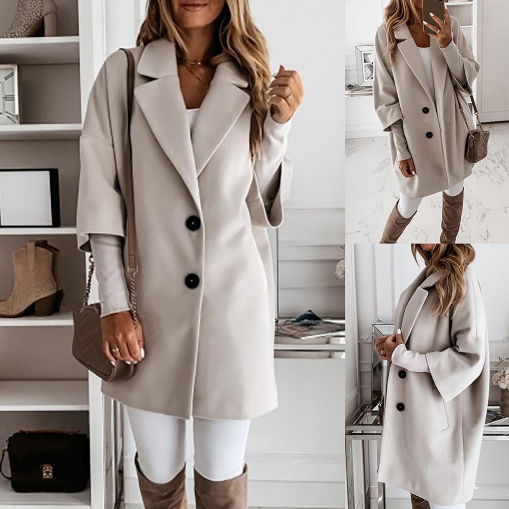 W&W Mode Mantel | Eleganter trendiger langer Mantel für Frauen