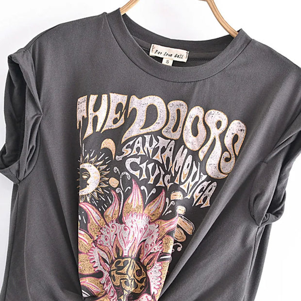 WW | Crop-T-Shirt mit Knopfdetail