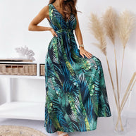 WW | Langes Maxi Sommerkleid Mit Blumendruck