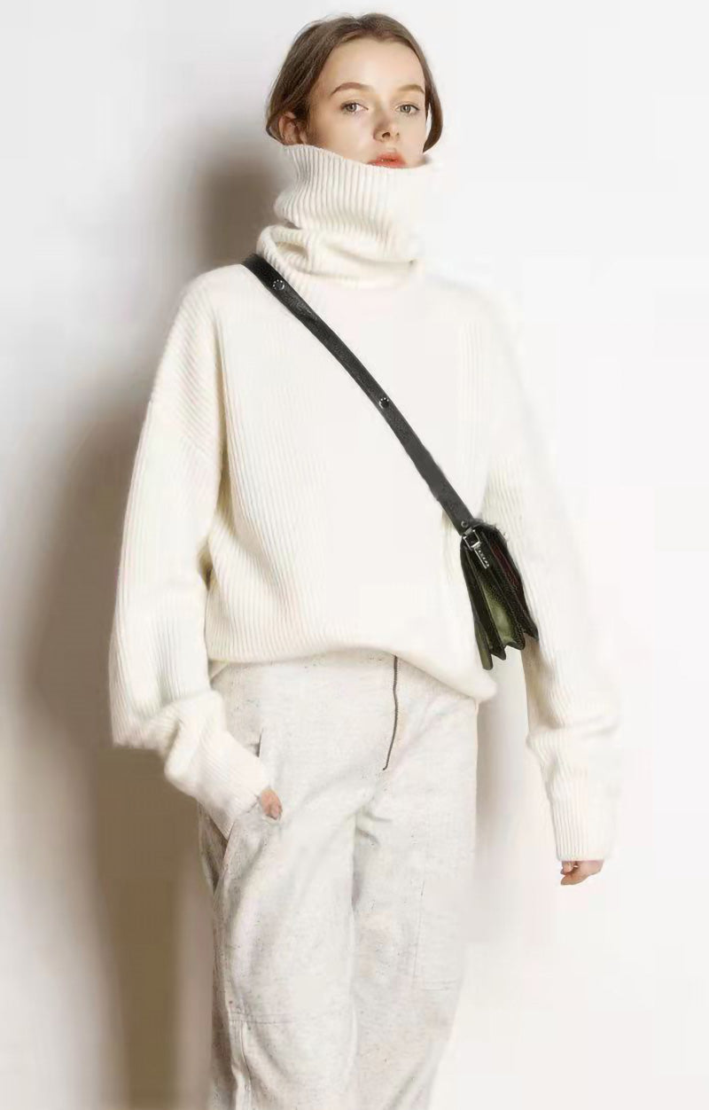 WW - Lockere Und Lässige Rollkragenpullover