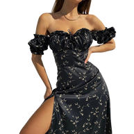 WW - Maxikleid mit puffärmel